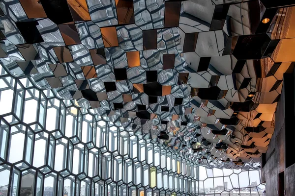 REYKJAVIK/ICELAND - FEB 04 : Interior View of the Harpa Concert — Stock Photo, Image