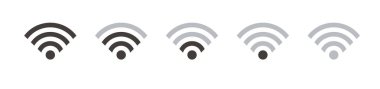 Wi-fi web simgesi seti. İnternet bağlantı simgeleri