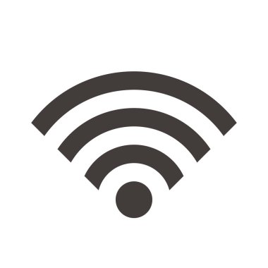 Wi-fi web simgesi. İnternet bağlantısı sembolü.