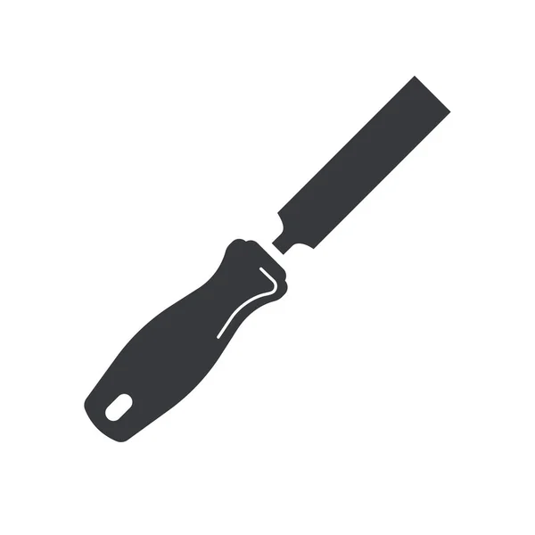 Černá Plněná Vektorová Ikona Nože Izolovaná Bílém Průhledném Pozadí Nástroj — Stockový vektor