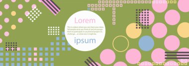 Vektör uçucu şablonu. İzleyicilerinizle paylaşmak istediğiniz ilham verici ve cesaret verici düşünceler için fotokopi alanı olan geleceksel arka plan.