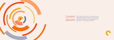 Vektör uçucu şablonu. İzleyicilerinizle paylaşmak istediğiniz ilham verici ve cesaret verici düşünceler için fotokopi alanı olan geleceksel arka plan.