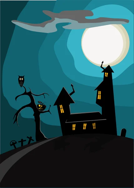 Halloween kártya — Stock Vector