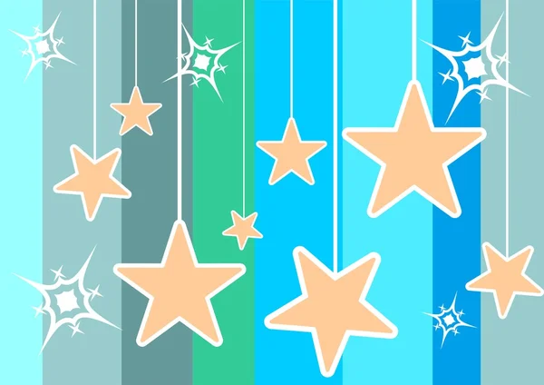 Star decorations and backgrounds — Stock Vector