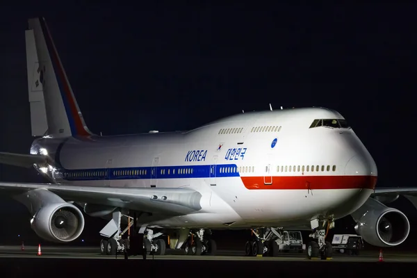 韓国のボーイング 747-400 のジャンボ ジェット機 — ストック写真