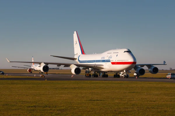 韓国のボーイング 747-400 のジャンボ ジェット機 — ストック写真