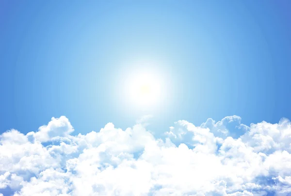 White clouds in blue sky — Stock Photo, Image