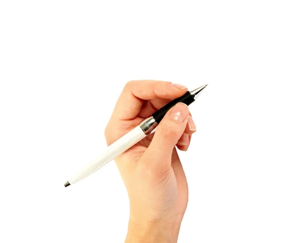 Closeup of a hand writing — Stock Photo, Image