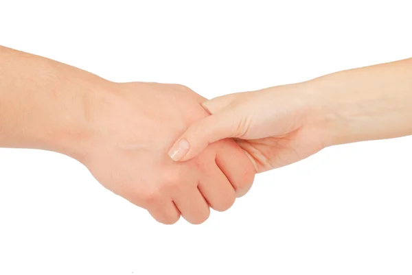 Shaking hands of two people — Stock Photo, Image