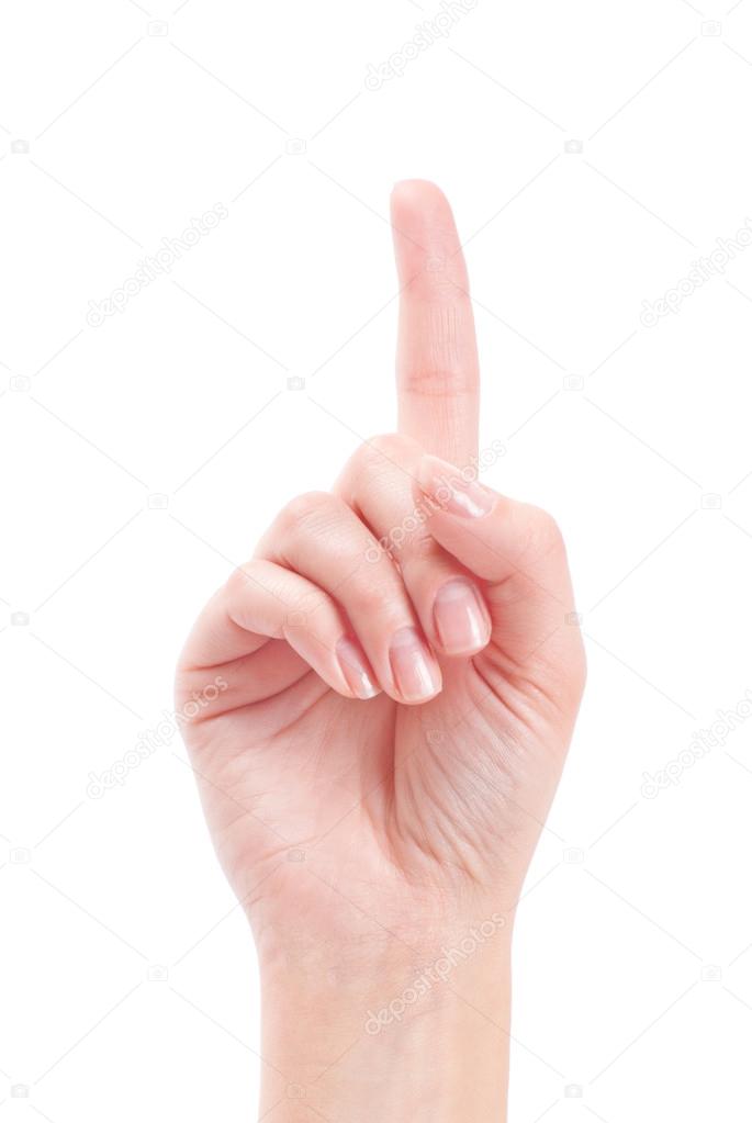Hand with index finger