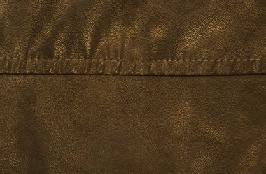 siyah deri dokulu ve dikiş