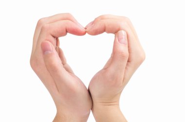 iki el bir kalp şeklindebir