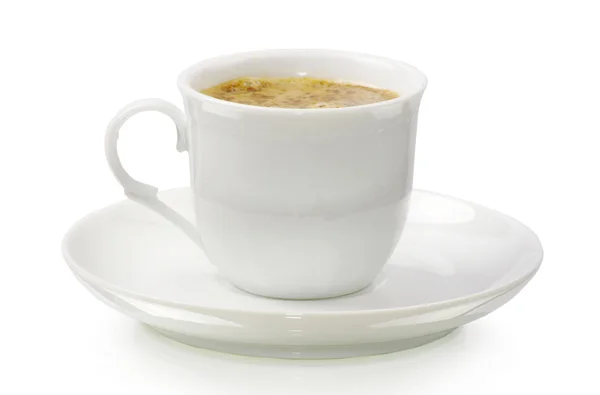 Tazza di caffè su bianco — Foto Stock