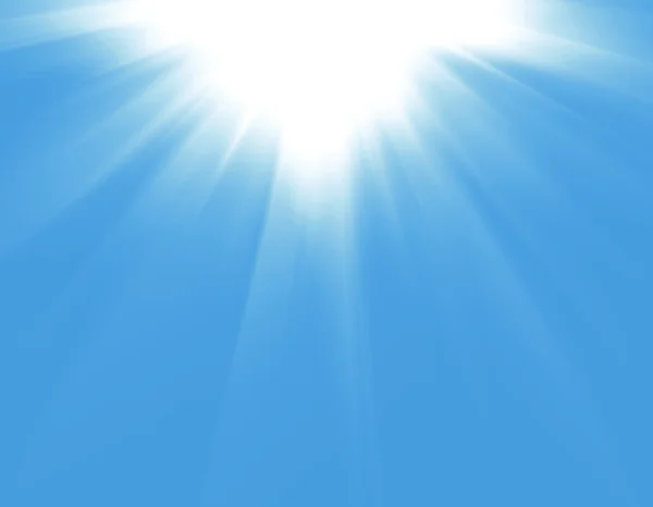 Синій фон неба з сонцем — стокове фото