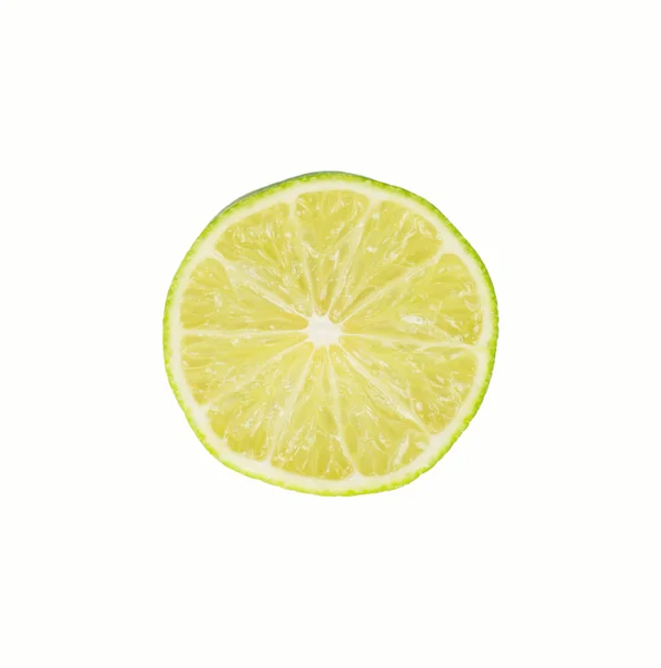 Slice of fresh lime isolated — Stock Photo, Image