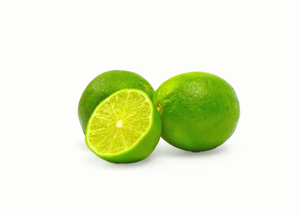 Limas aisladas sobre blanco — Foto de Stock