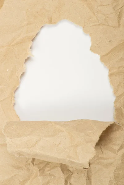 Ripped paper against a white background — Stock Photo, Image