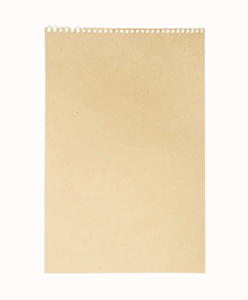 Página de papel isolado — Fotografia de Stock