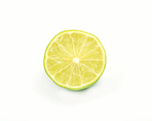 Slice of fresh lime isolated — Stock Photo, Image