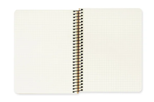 Caderno isolado — Fotografia de Stock