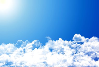 Mavi gökyüzü arkaplanı