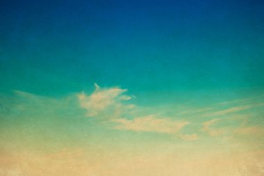 retro bulutlu gökyüzü