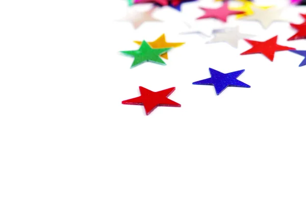 Estrellas de confeti de colores — Foto de Stock