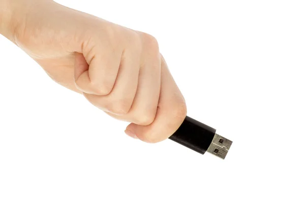 Hand med en USB-flash — Stockfoto