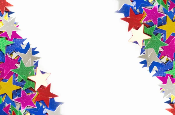 Colored stars on white — Stock Photo, Image