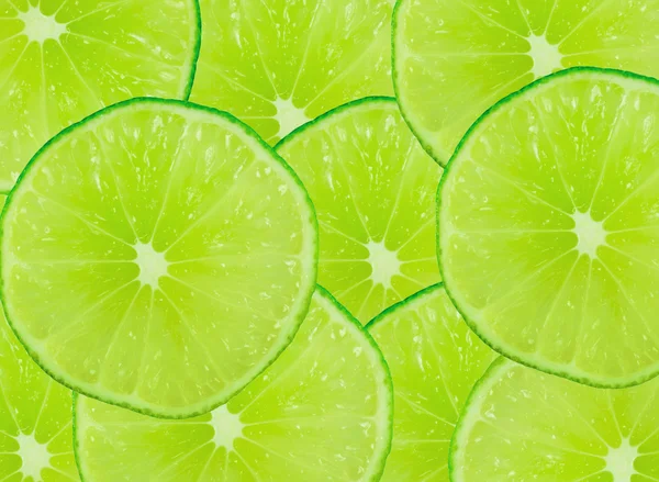 Bakgrund av grön citrus skivor — Stockfoto