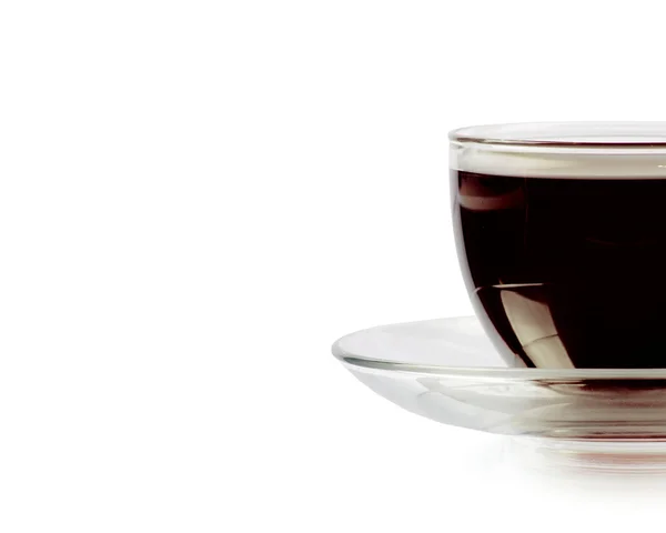 Espresso auf weißem Hintergrund — Stockfoto