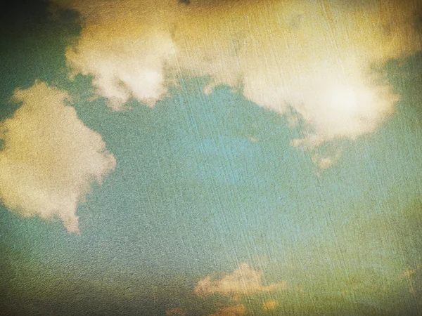 Sombra azul com nuvens — Fotografia de Stock