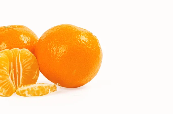 Tangerines isolated — 图库照片