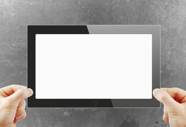 Black generic tablet pc — Stock Photo, Image