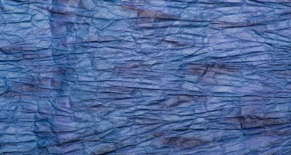 Blue Crumpled Paper — Stock Photo, Image