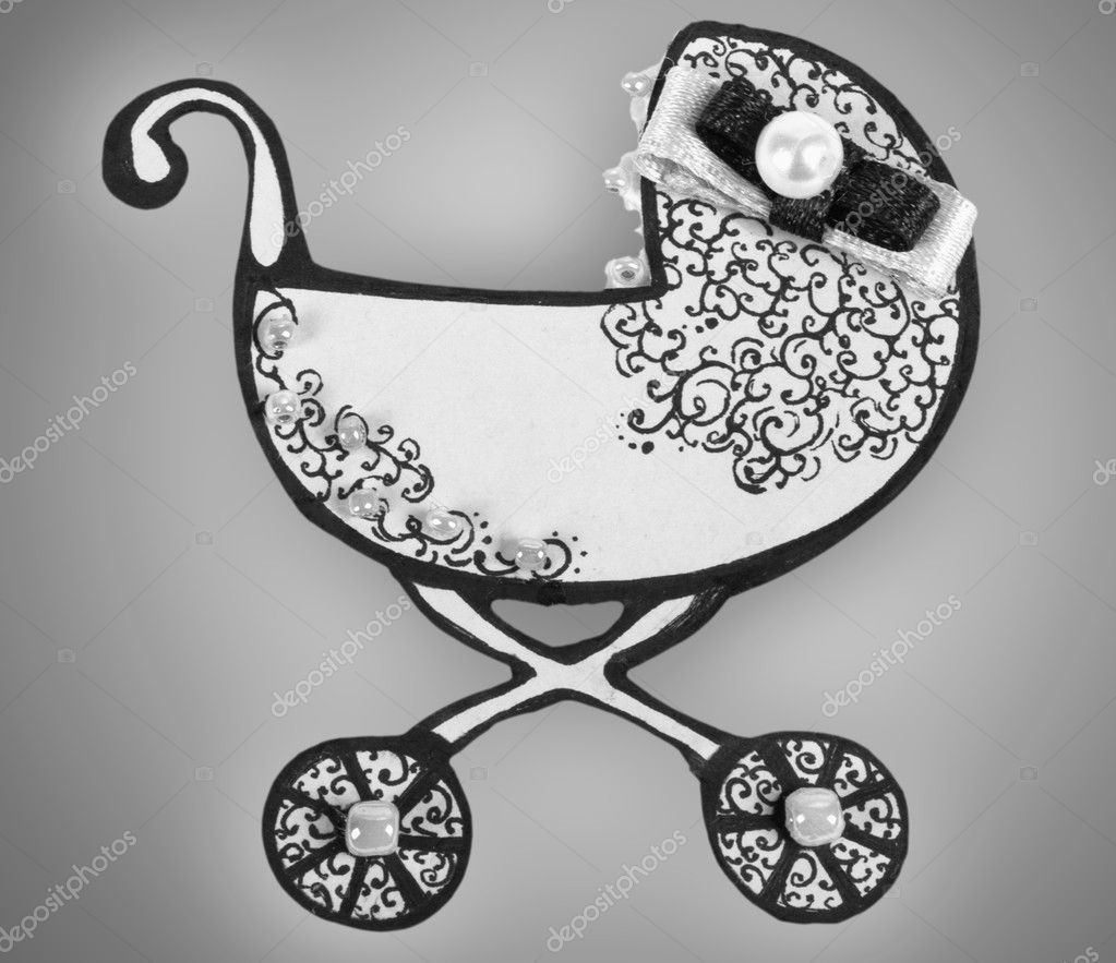 Decorative pram — Stock Photo © HorenkO 55417553