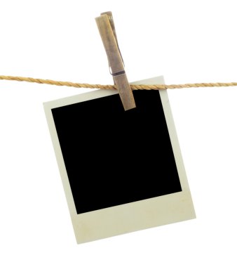 clothesline üzerinde asılı boş anında Fotoğraflar