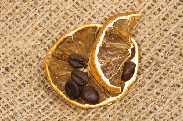 Citroner och kaffe — Stockfoto