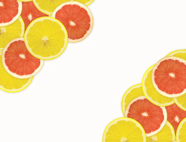Pozadí citrusových plátků — Stock fotografie