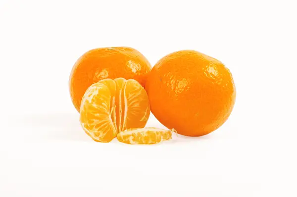 Tangerines isolated on white — Stock Photo, Image