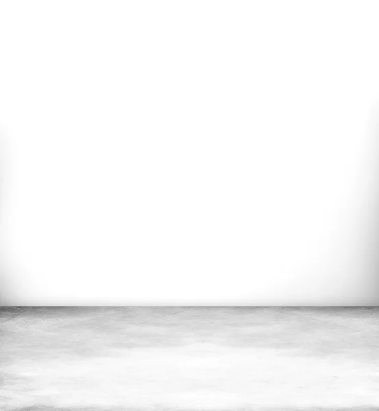 White room with white wood floor — Stock Photo, Image