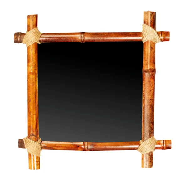 Bamboo frame isolated — Stock Photo, Image