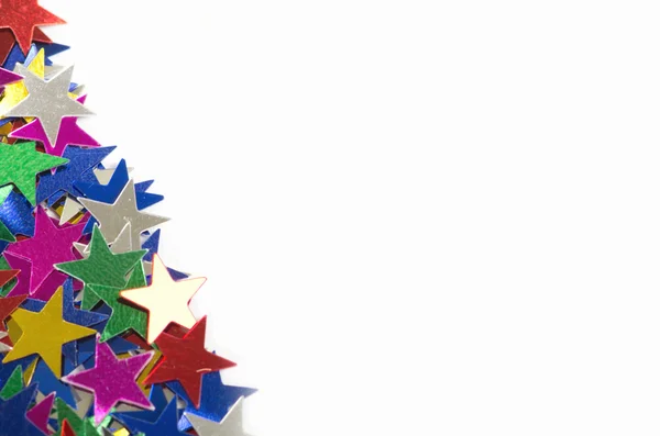 Colored stars on white — Stock Photo, Image