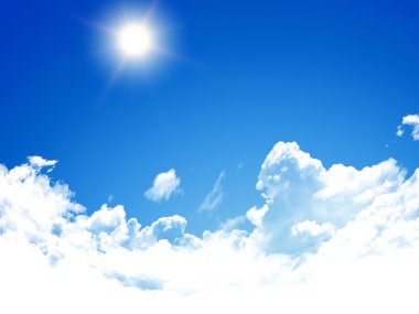 Mavi gökyüzü arkaplanı