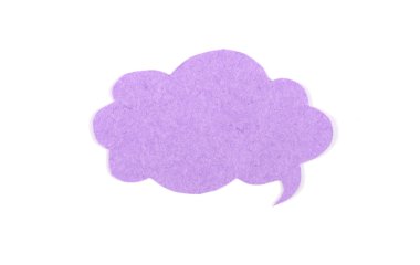 Eski düşünce kağıt izole