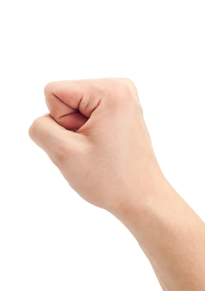 Gesture of the hand on white — Stock Photo, Image