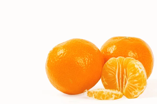 Tangerines isolated on white — Stock Photo, Image