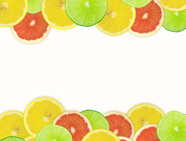 Citrus fruits frame — Stock Photo, Image