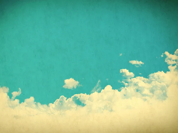 Retro bewolkte lucht — Stockfoto