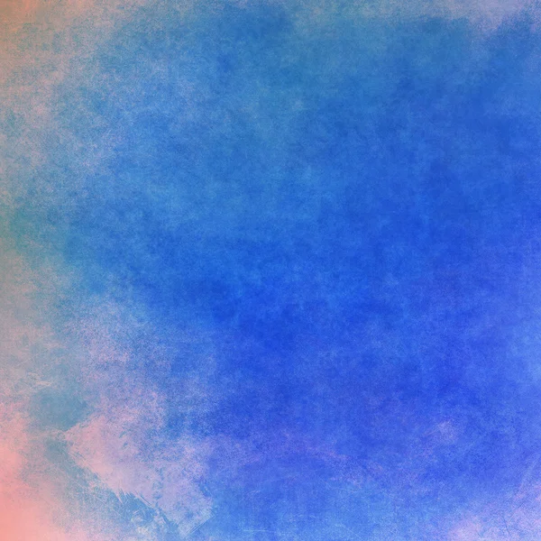 Fundo azul, rosa nas bordas — Fotografia de Stock